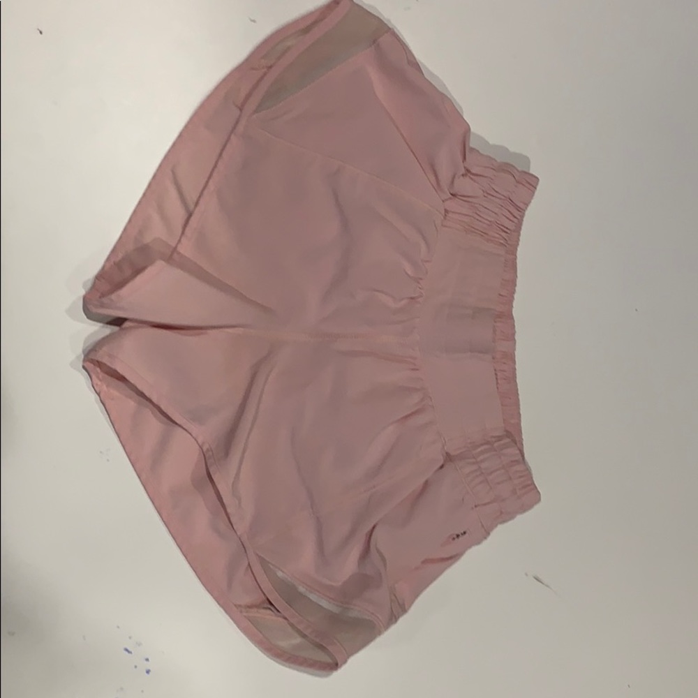 Pink Lululemon shorty shorts